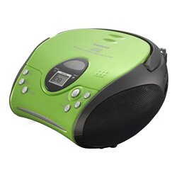 LENCO UKW-Radio m.CD stereo,grün/schwarz SCD-24 green/black