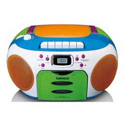 LENCO Radio/CD/Kassetten-Player Kopfhöreranschluss SCD-971 Kids