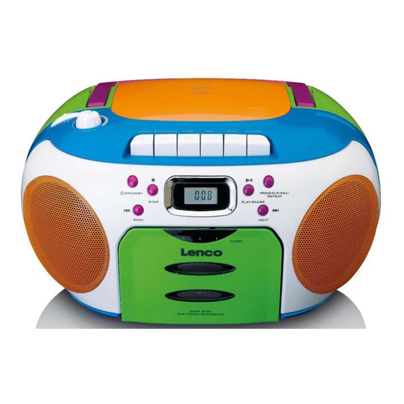 LENCO Radio/CD/Kassetten-Player Kopfhöreranschluss SCD-971 Kids