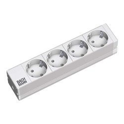 Bachmann 10Zoll Steckdosenleiste 1HE, RAL7035 333.0122