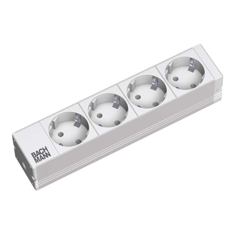 Bachmann 10Zoll Steckdosenleiste 1HE, RAL7035 333.0122
