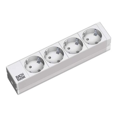 Bachmann 10Zoll Steckdosenleiste 1HE, RAL7035 333.0122