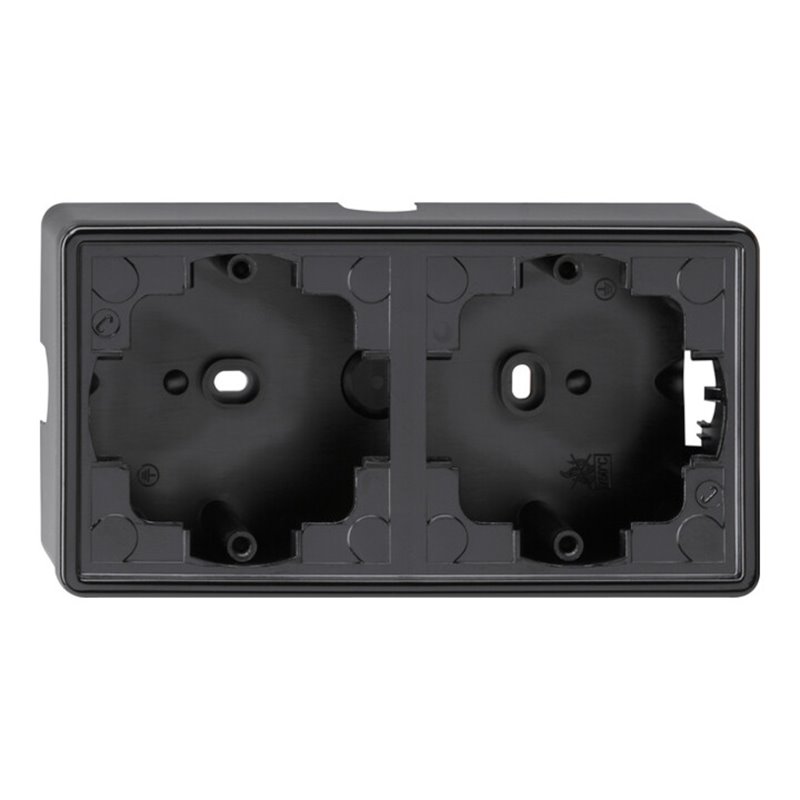 Gira AP-Gehäuse 2f.sw S-Color 006247