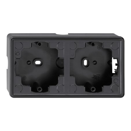 Gira AP-Gehäuse 2f.sw S-Color 006247