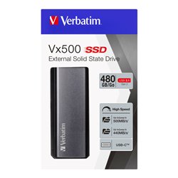 Verbatim SSD Extern 480GB USB3.1 4,57 cm(1,8Z) 47443