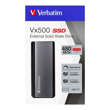 Verbatim SSD Extern 480GB USB3.1 4,57 cm(1,8Z) 47443