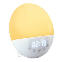 LENCO Bluetooth-Uhrenradio Wake-up-Light CRW-110WH White