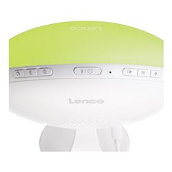 LENCO Bluetooth-Uhrenradio Wake-up-Light CRW-110WH White