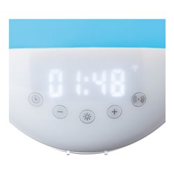 LENCO Bluetooth-Uhrenradio Wake-up-Light CRW-110WH White