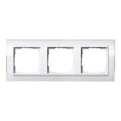 Gira Abdeckrahmen 3fach klar weiß 0213723