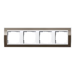 Gira Abdeckrahmen 4fach klar braun 0214763