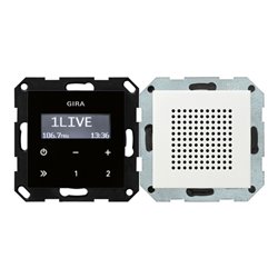 Gira Unterputz-Radio RDS System 55 rws 228003