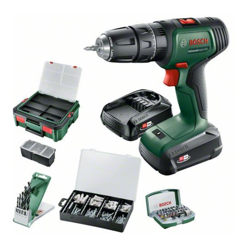 Bosch Akku-Zweigang-Schlagbohrschrauber UniversalImpact 18V + SystemBox