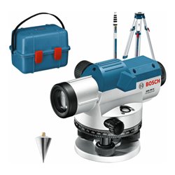Bosch Optisches Nivelliergerät GOL 20 G mit Baustativ BT 160, Messstab GR 500