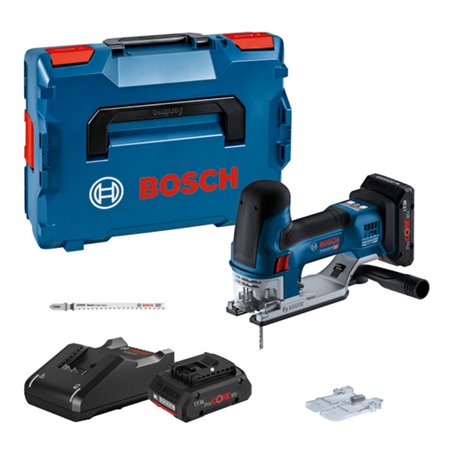 Bosch Akku-Stichsäge GST 18V-155 SC, 2 Akku Akku ProCORE18V 4.0Ah, Ladg. u. L-BOXX