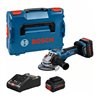 Bosch Akku-Winkelschleifer BITURBO GWS 18V-15 PSC, 2 Akku ProCORE18V, Ladg. u. L-BOXX