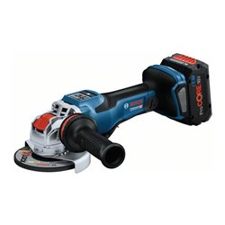 Bosch Akku-Winkelschleifer BITURBO mit X-LOCK GWX 18V-15 PSC, 2 Akku, Ladg. u. L-BOXX
