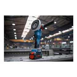Bosch Akku-Winkelschleifer BITURBO mit X-LOCK GWX 18V-15 PSC, 2 Akku, Ladg. u. L-BOXX