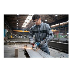 Bosch Akku-Winkelschleifer BITURBO mit X-LOCK GWX 18V-15 PSC, 2 Akku, Ladg. u. L-BOXX