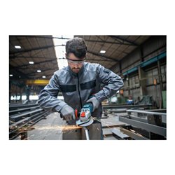 Bosch Akku-Winkelschleifer BITURBO mit X-LOCK GWX 18V-15 PSC, 2 Akku, Ladg. u. L-BOXX