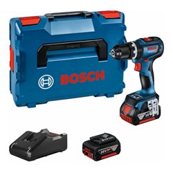 Bosch Akku-Schlagbohrschrauber GSB 18V-90 C, 2 Akku GBA 18V 5.0Ah, Ladg. u. L-BOXX