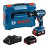 Bosch Akku-Bohrschrauber GSR 18V-45, 2 Akku GBA 18V 3.0Ah, Ladegerät u. L-BOXX