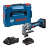 Bosch Akku-Blechschere GSC 18V-16 E, 2 Akku ProCORE18V, Schnelladeg. u. L-BOXX