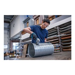 Bosch Akku-Blechschere GSC 18V-16 E, 2 Akku ProCORE18V, Schnelladeg. u. L-BOXX