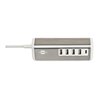 Brennenstuhl®estilo USB Ladegerät mit Schnellladefunktion / Mehrfach USB Ladestation mit Edelstahloberfläche und 1,5m Textil-Kab
