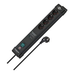 Brennenstuhl Premium-Line, Steckdosenleiste 4-fach mit Überspannungsschutz bis zu 60.000 A