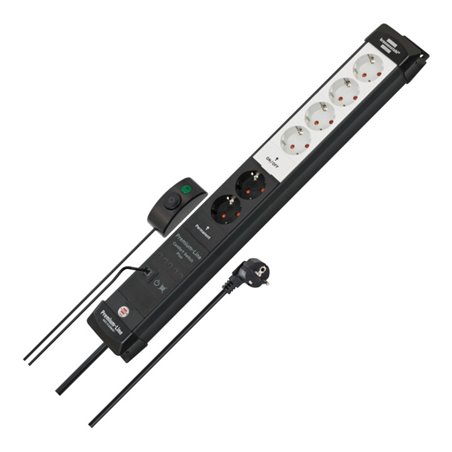 Brennenstuhl Premium-Line Comfort Switch Plus Steckdosenleiste 6-fach (1951560103)