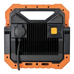 Brennenstuhl professionalLINE LED Baustrahler X 8050 M mit spritzwassergeschützter Steckdose / Arbeitsstrahler 80W mit 5m RN-Kab