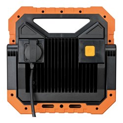 Brennenstuhl professionalLINE LED Baustrahler X 12050 M mit spritzwassergeschützter Steckdose / Arbeitsstrahler 115W mit 5m RN-K