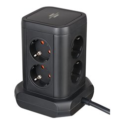 Brennenstuhl Steckdosenturm 8-fach mit USB