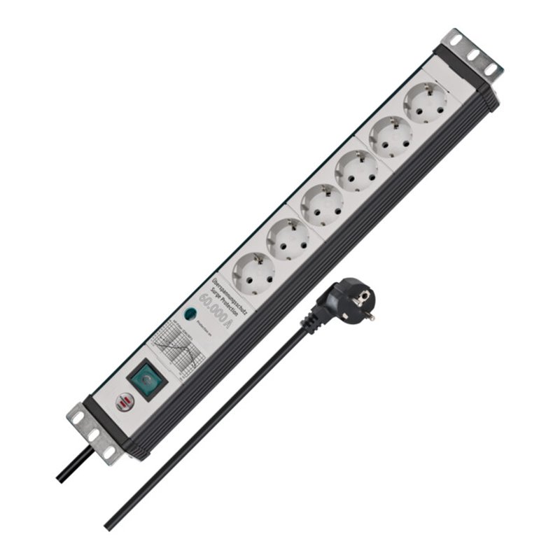 Brennenstuhl Premium-Line, Steckdosenleiste 6-fach mit Überspannungsschutz 60.000 A