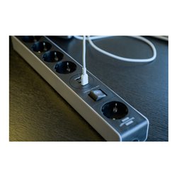 Brennenstuhl Steckdosenleiste 5-fach mit USB C Power Delivery und 2 USB 2,4 A