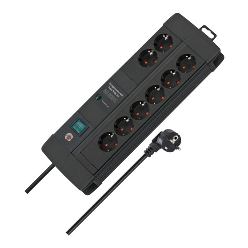 Brennenstuhl Premium-Line, Steckdosenleiste 8-fach mit Überspannungsschutz (1256000678)