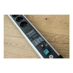 Brennenstuhl Premium-Protect-Line, Steckdosenleiste 6-fach mit Überspannungsschutz 60.000 A (1391010600)
