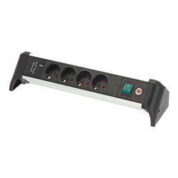 Brennenstuhl Alu-Office-Line Steckdosenleiste 4-fach mit USB Power-Delivery Typ C