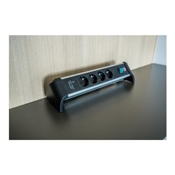 Brennenstuhl Alu-Office-Line Steckdosenleiste 4-fach mit USB Power-Delivery Typ C