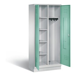 C+P Putzmittel-Spind Classic, H1800xB810xT500mm, Front Lichtgrün, Korpus Lichtgrau (8160-22)