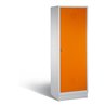 C+P Schwarz-Weiss-Spind Classic, H1800xB610xT500mm, Front Gelborange, Korpus Lichtgrau (8220-20)
