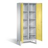 C+P Wäsche-Spind Classic, H1850xB810xT500mm, Front Schwefelgelb, Korpus Lichtgrau (8012-22B)