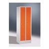 C+P Garderobenschrank Classic, H1800xB610xT500mm, Front Gelborange, Korpus Lichtgrau (8020-20)