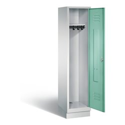 C+P Garderobenschrank Classic, H1800xB420xT500mm, Front Lichtgrün, Korpus Lichtgrau (8020-12)