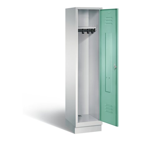 C+P Garderobenschrank Classic, H1800xB420xT500mm, Front Lichtgrün, Korpus Lichtgrau (8020-12)