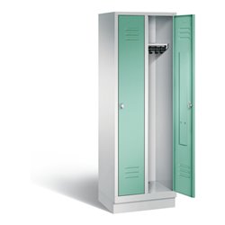 C+P Garderobenschrank Classic, H1800xB610xT500mm, Front Lichtgrün, Korpus Lichtgrau (8020-20)