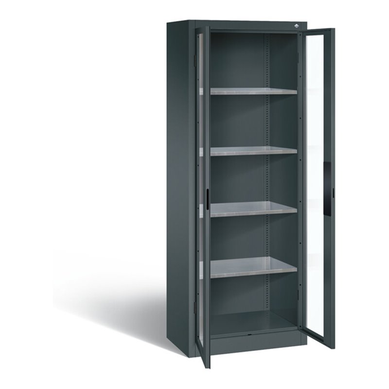C+P Werkzeugschrank Acurado, H1950xB700xT400mm, Front Anthrazitgrau, Korpus Anthrazitgrau (8910-055)