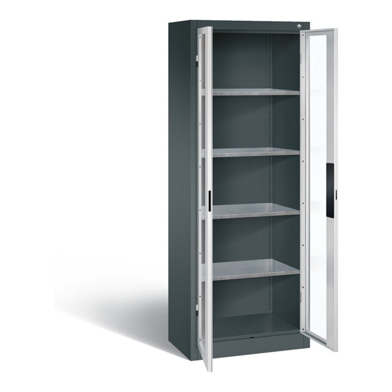 C+P Werkzeugschrank Acurado, H1950xB700xT400mm, Front Lichtgrau, Korpus Anthrazitgrau (8910-055)