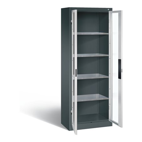 C+P Werkzeugschrank Acurado, H1950xB700xT400mm, Front Lichtgrau, Korpus Anthrazitgrau (8910-055)